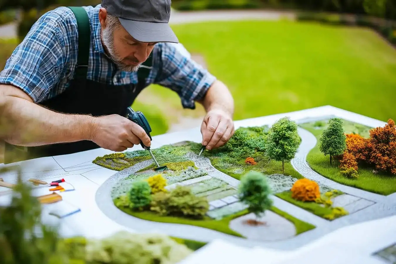Conception de plan de jardin par Parisy Espaces Verts, paysagiste dans l'Eure (27)