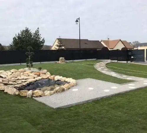 Rocaille bassin jardin paysager - Parisy Espaces Verts, paysagiste dans l'Eure (27)